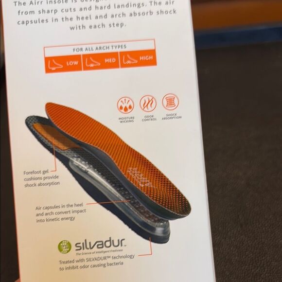 SofSole AIRR Perform  Men's Insoles - Orange and Gray size 9- 10.5 - Picture 5 of 8